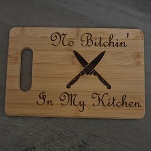 Engraved Bamboo Cutting Board with Handle